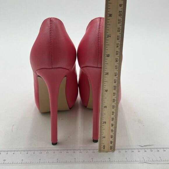 FSJ Women Platform Pumps Peep Open Toe Slip-on Stiletto High Heel Dress Shoes Of - Picture 4 of 7